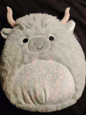 FuzzAMallows by Squishmallows Iver Highland Cow 12" Plush